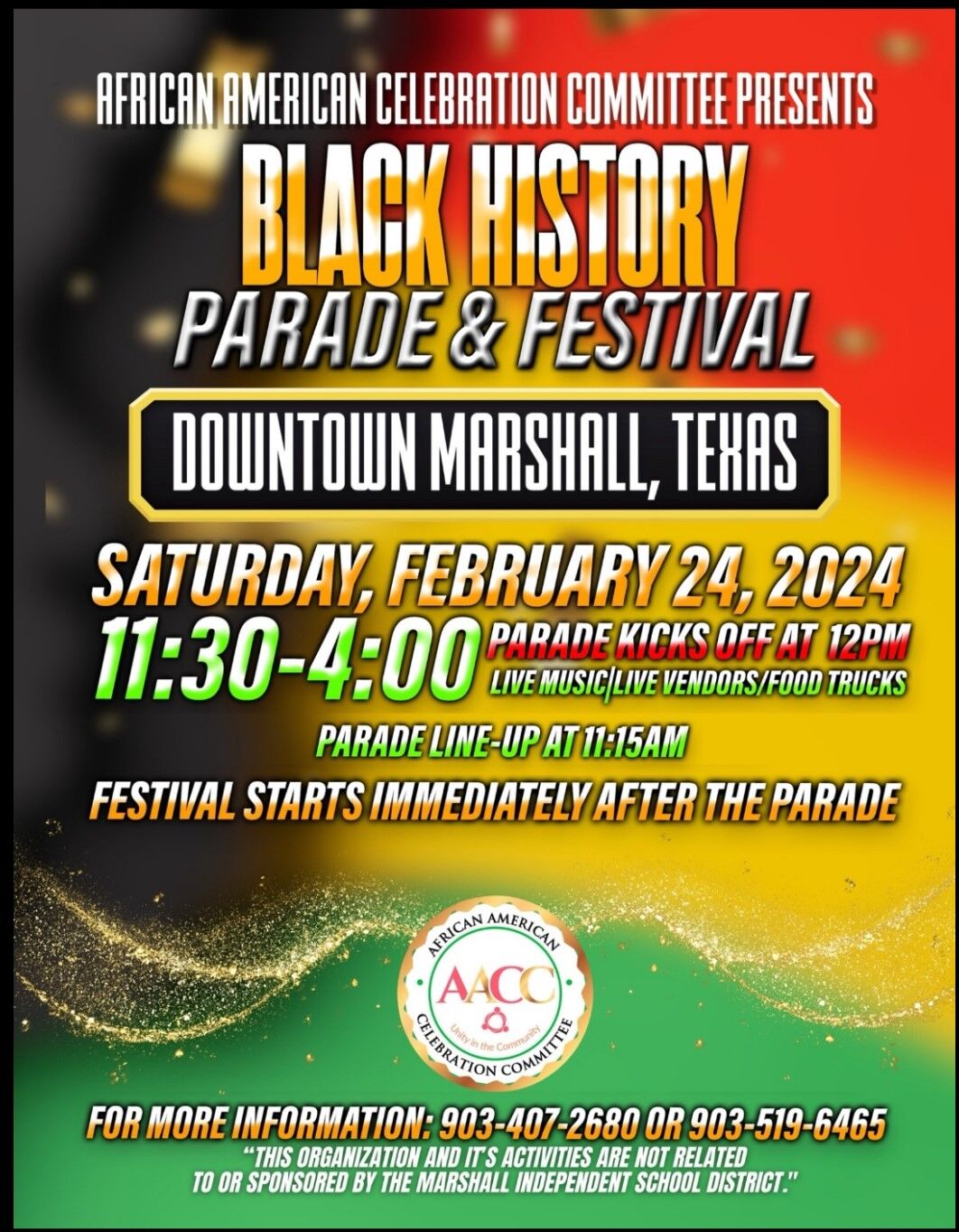 Black History Month parade, festival planned in Marshall | Black History |  ktbs.com