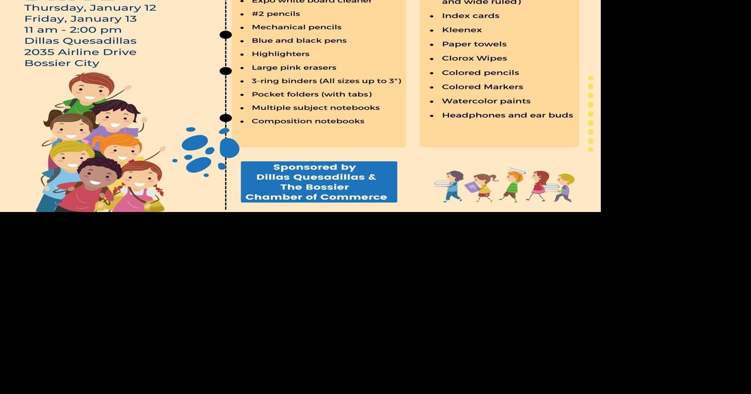 Bossier Schools host supply drive Community