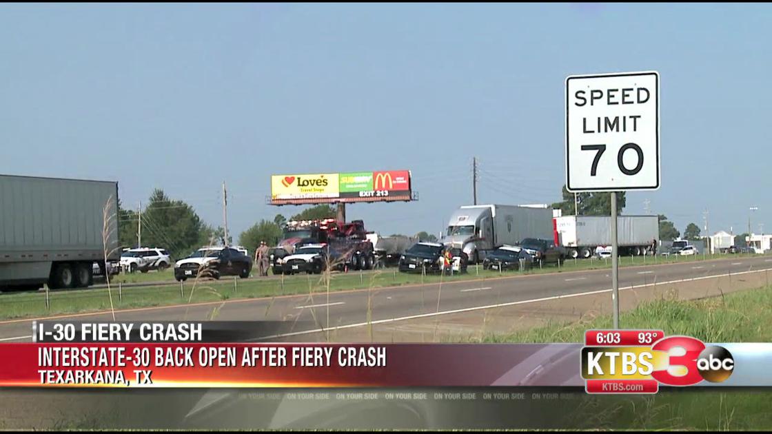 1 injured in fiery crash on I-30 in Texarkana, TX | News | ktbs.com