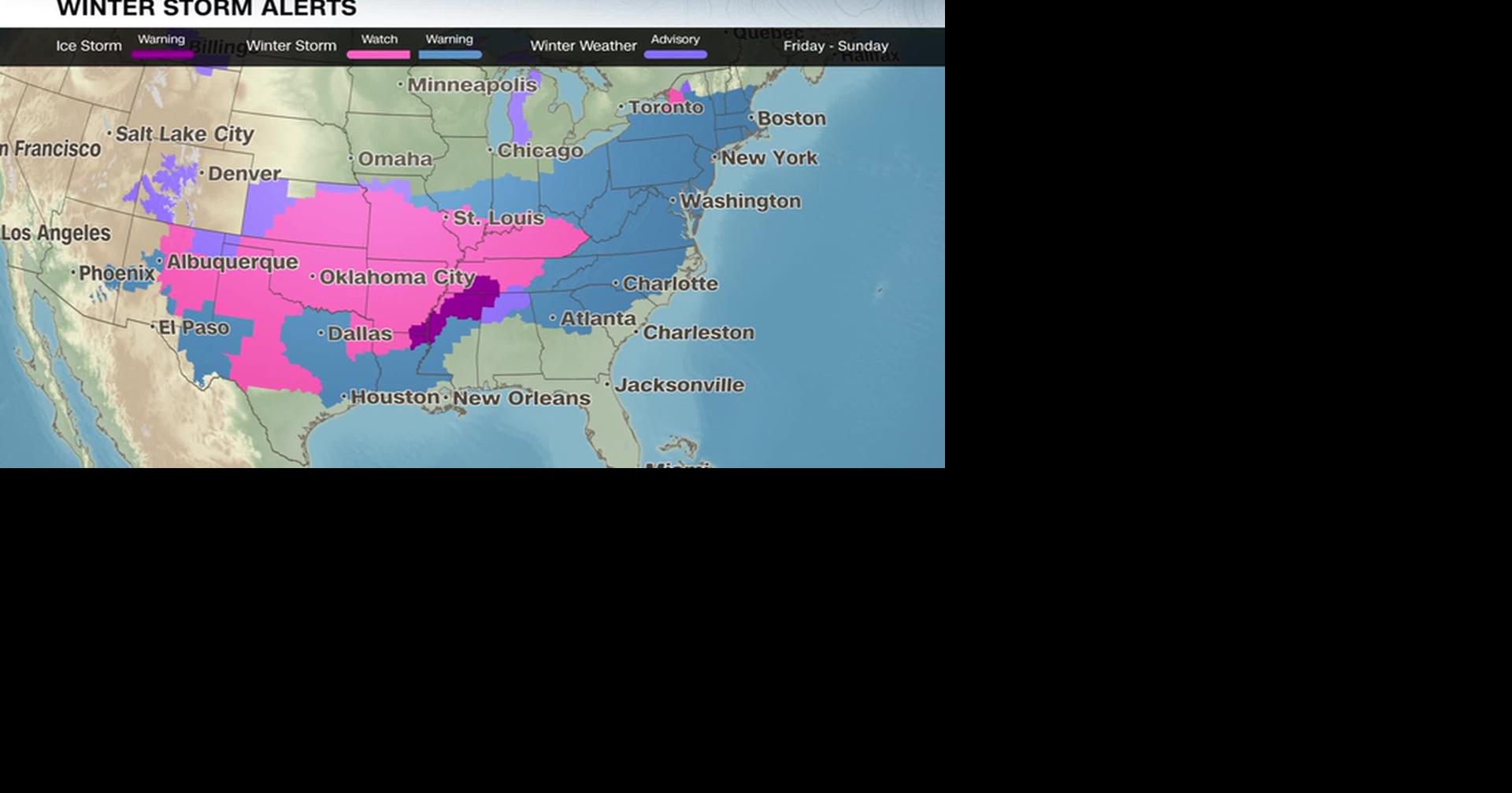 RAW: EXTREME WINTER STORM SET TO HIT NEARLY HALF OF U-S