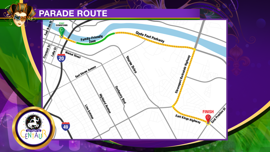 Centaur Parade Route