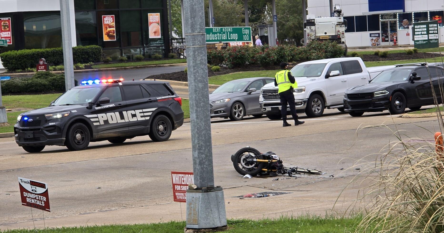 Major motorcycle crash on E Bert Kouns - Vimarsana News