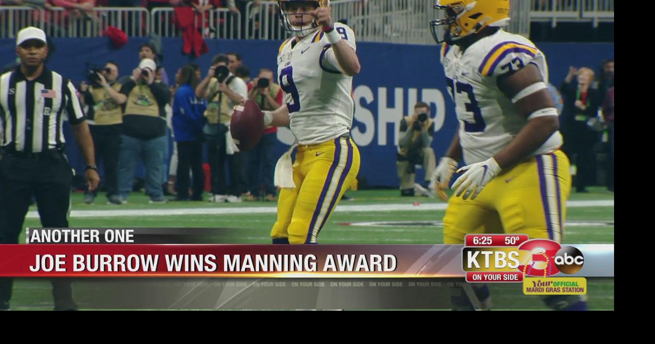 Joe Burrow adds Manning Award to long list of accolades