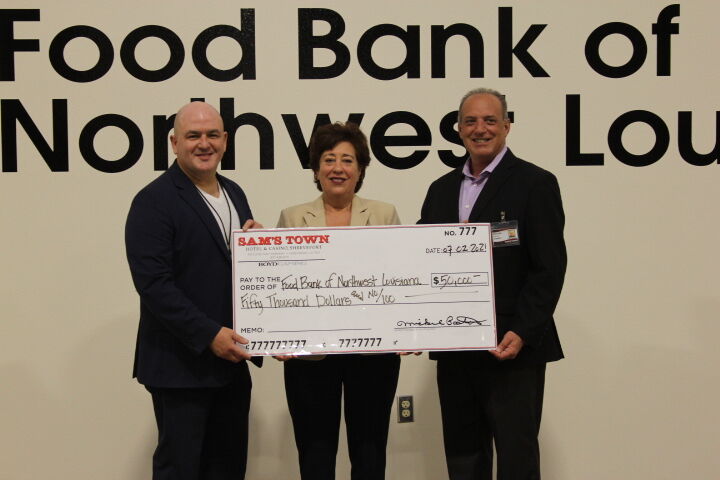 Food Bank of Northwest Louisiana receives $50,000 donation from Sam's Town Shreveport, provides 200,000 meals to the community | Community - Vimarsana News