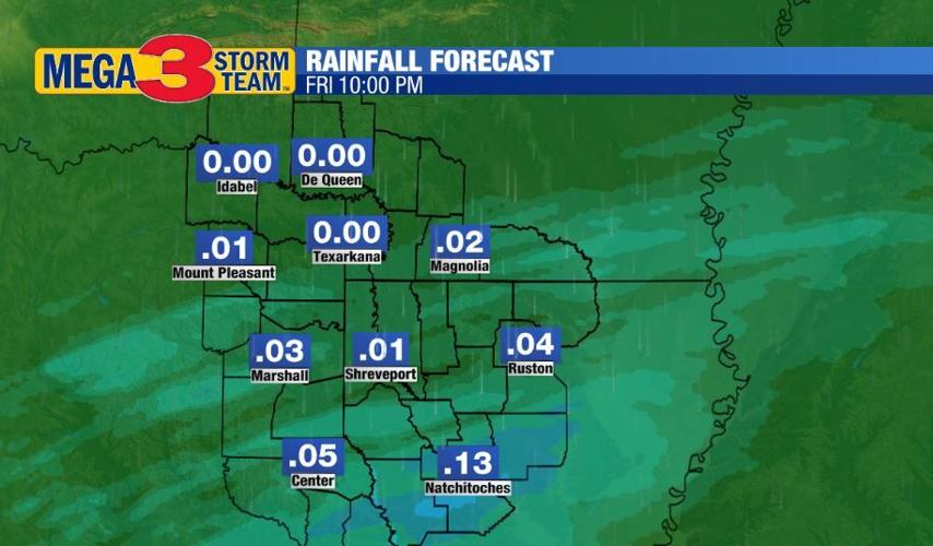 Rain chance increases through early next week | News | ktbs.com