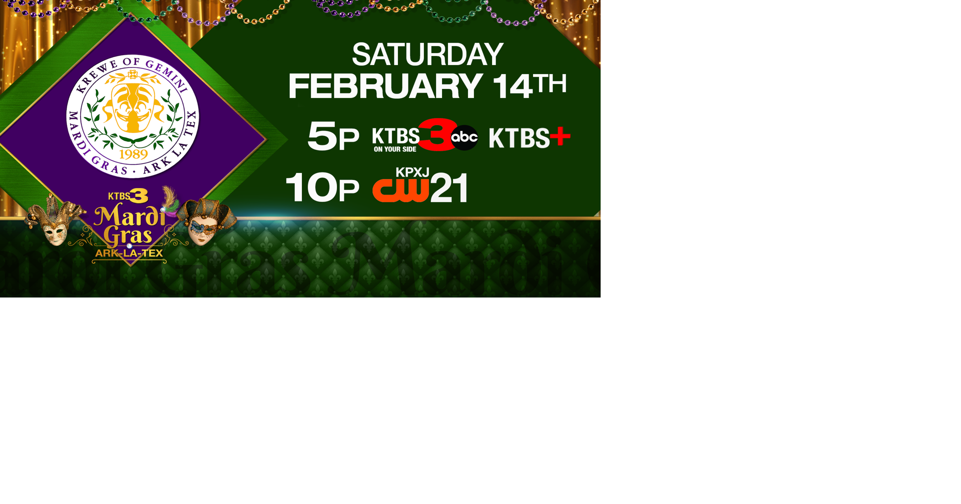 5 p.m. - Laissez les bons temps rouler: Best moments from the Krewe of Gemini parade