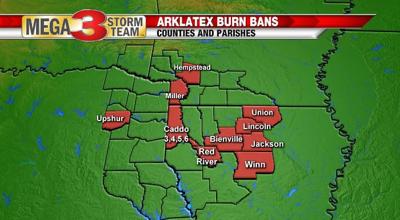 burn bans arklatex sabine parish ktbs
