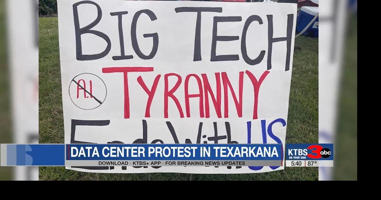ArkLaTex United of Texarkana holds rally protesting AI data centers ...