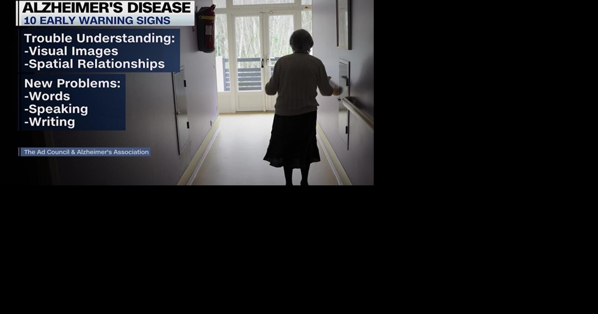 HEALTH MINUTE: 10 EARLY ALZHEIMER'S DISEASE WARNING SIGNS
