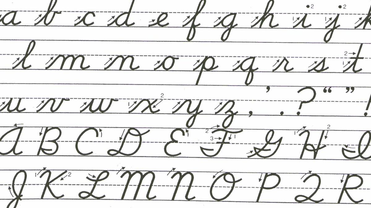 A creative look at why Texas children will start learning cursive