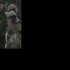 Canadian, German and Norwegian leaders meet NATO soldiers in Norway