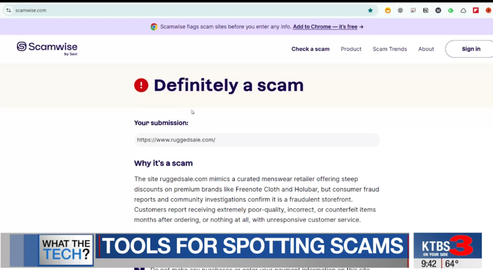 What the Tech: spotting scams with ai