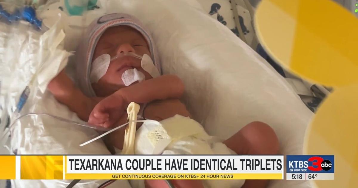 Triplet Rarity ArkLaTex family welcomes rare identical triplets born naturally ...