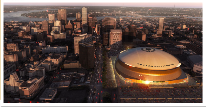 USA: New Orleans Saints upgrade the Superdome to boost naming rights –