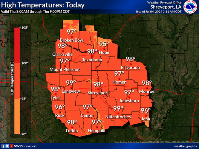 Excessive heat warning, heat advisory in effect until 8 p.m. Thursday ...