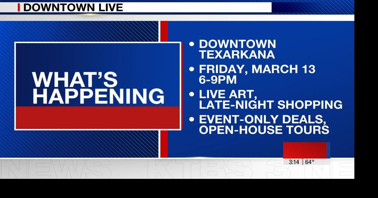 Texarkana Downtown LIVE returns this weekend with art, shopping