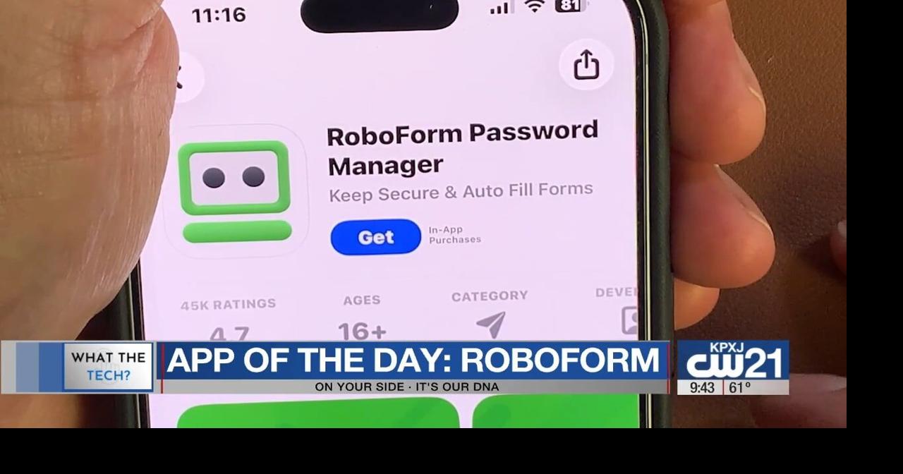 What the Tech: App of the day - RoboForm | News | ktbs.com