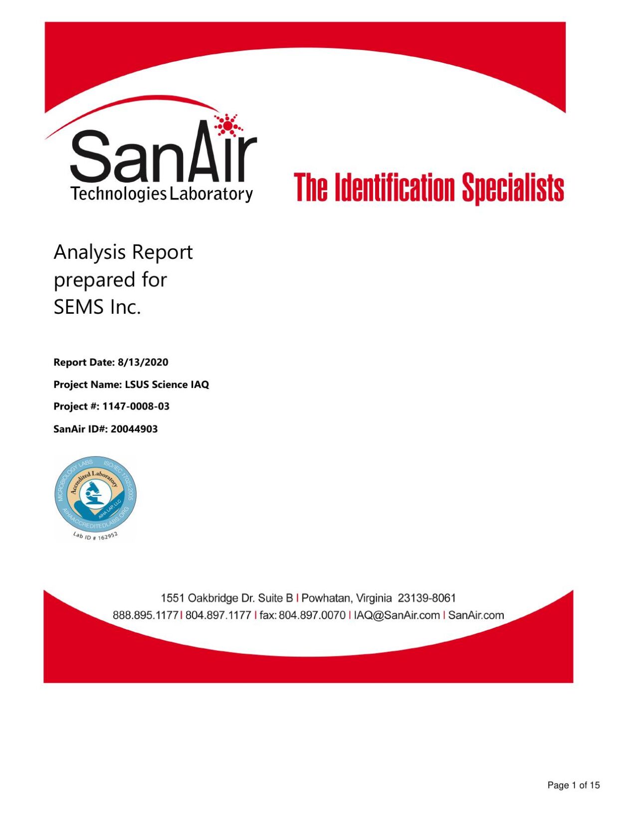 SanAir Report LSUS | | ktbs.com