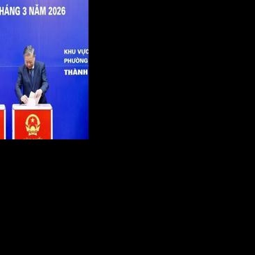 Vietnam's Communist Party Secretary General To Lam casts his ballot at a voting station in Hanoi