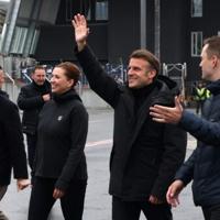Macron is the first foreign head of state to visit the vast territory since Trump's annexation threats