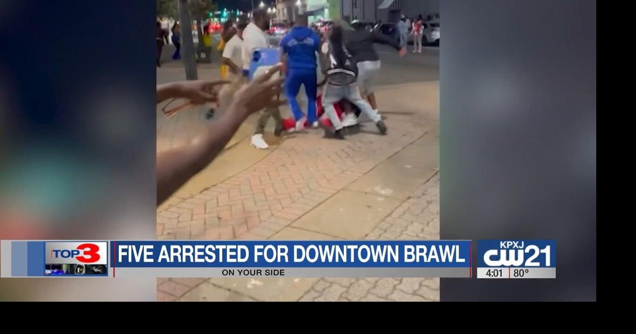 5 people arrested in connection with downtown Halloween street fight ...