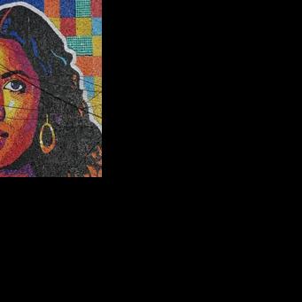 Olivares has created murals using plastic caps in Venezuela, Mexico, Saudi Arabia, France and Italy, finding use for over 2 million caps in more than two dozen murals