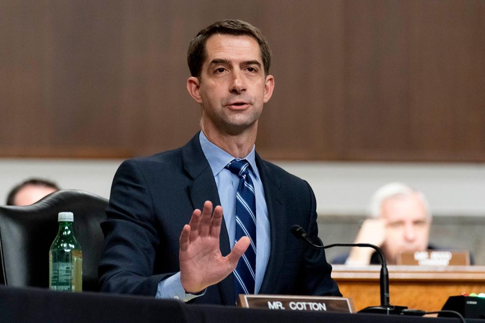 Tom Cotton blasts Biden for 'deliberately misleading'the public about withholding weapons to Israel