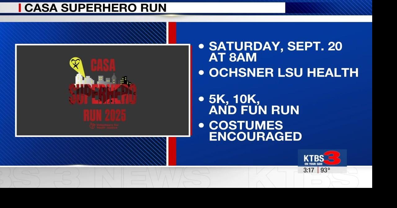 Volunteers for Youth Justice preview 2025 CASA Superhero Run | What's ...