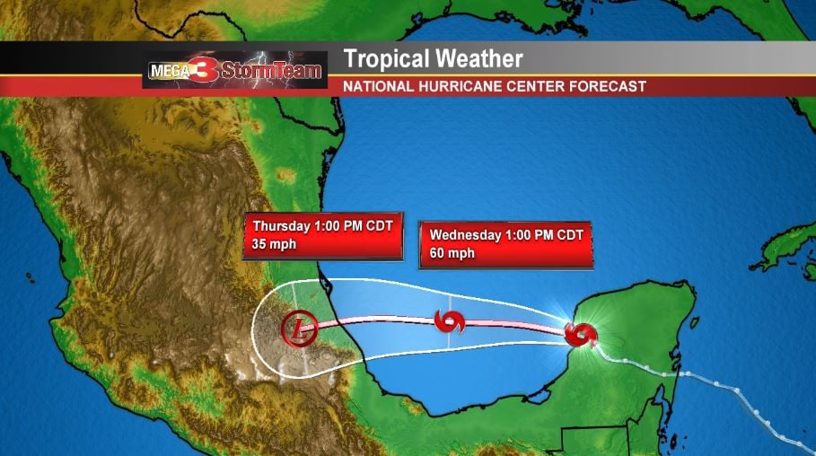 Tropical Storm Franklin now in the southern Gulf of Mexico StormTeam