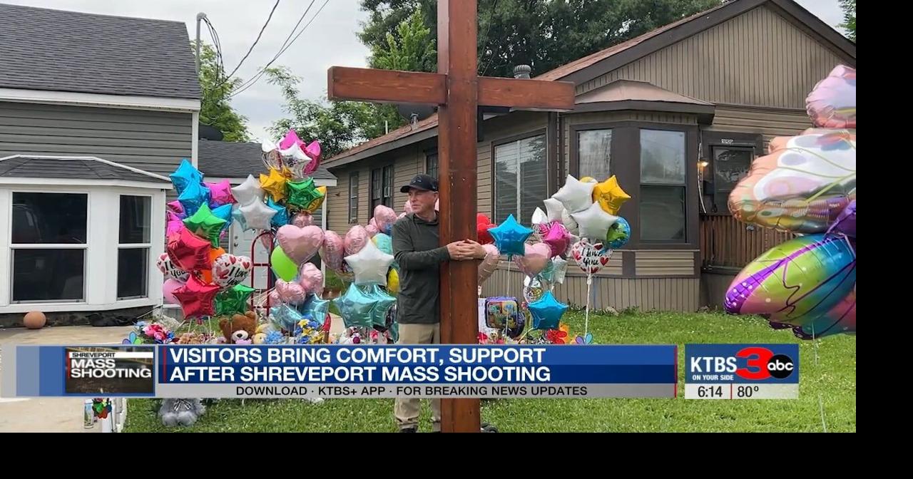 Visitors travel long distances to comfort Shreveport after deadly mass shooting
