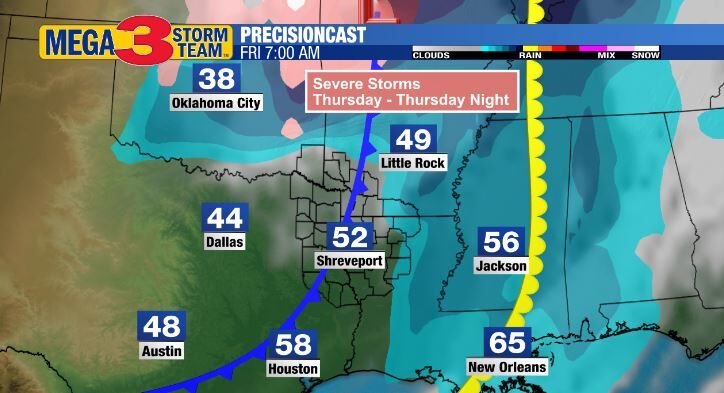 Severe weather possible later this week | Arkansas | ktbs.com