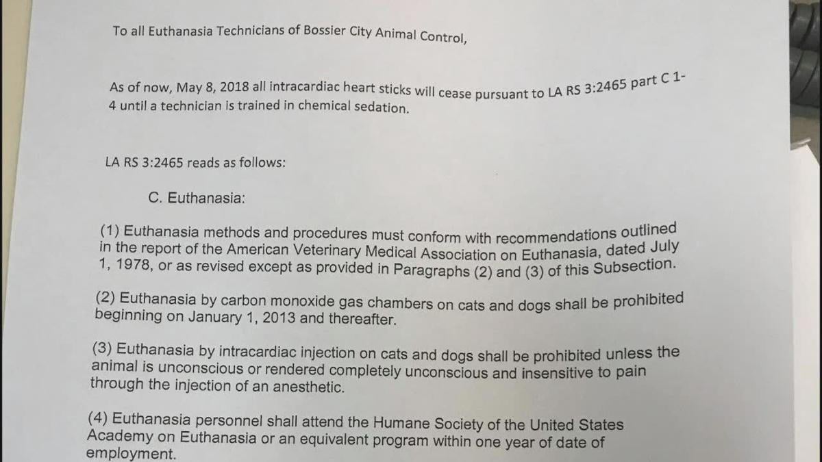Bossier City Denies Claim Of Inhumane Euthanasia Practices From Former Animal Shelter Worker News Ktbs Com
