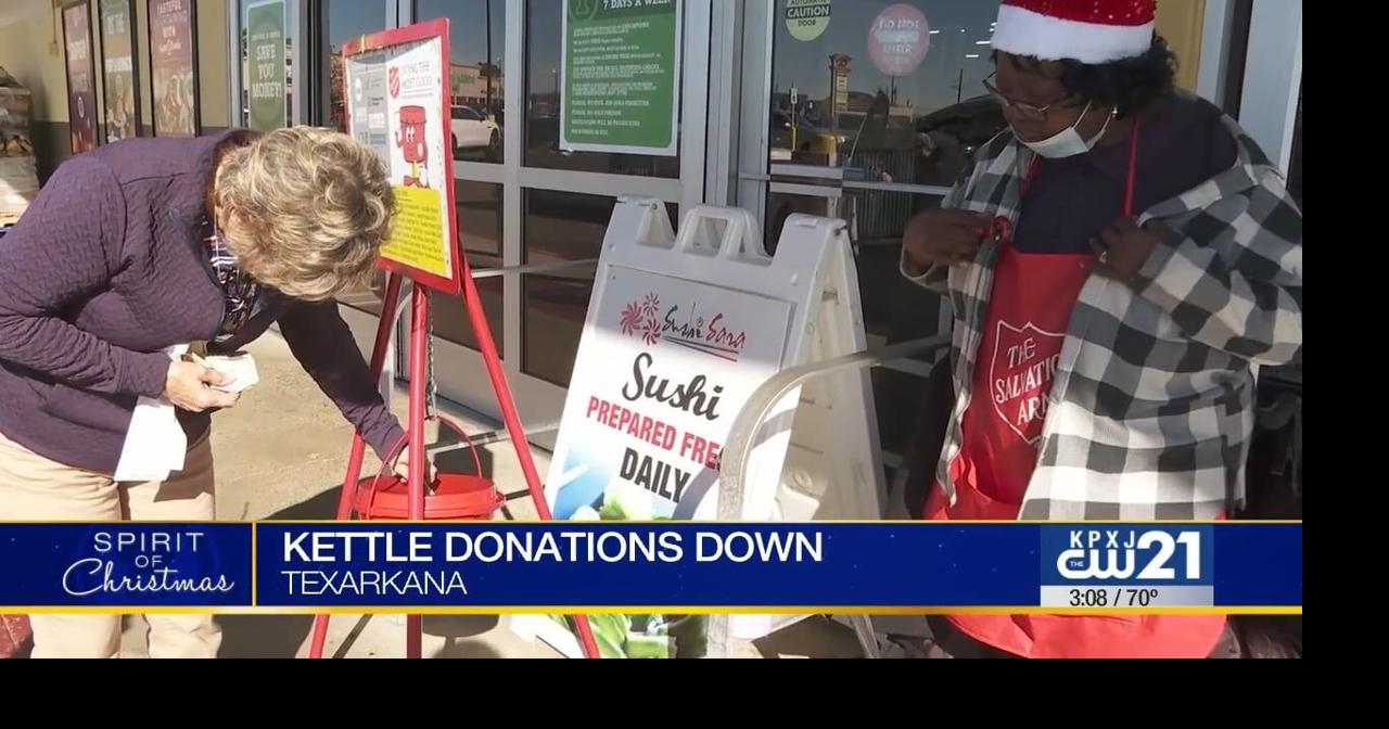 Salvation Army Red Kettle donations down from last year in Texarkana