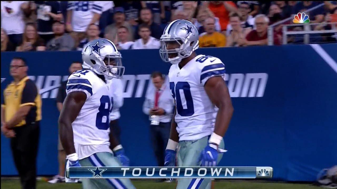 TD for T.O. draws cheers at first Cowboy practice