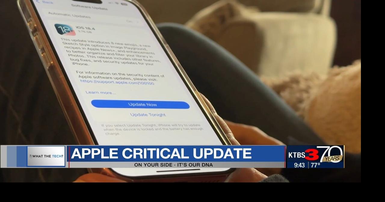 What the Tech: Apple critical update | News | ktbs.com