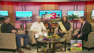 Captain Ricky Bridges, King Jeremy Burge, and Queen Janet Caldwell Bradley