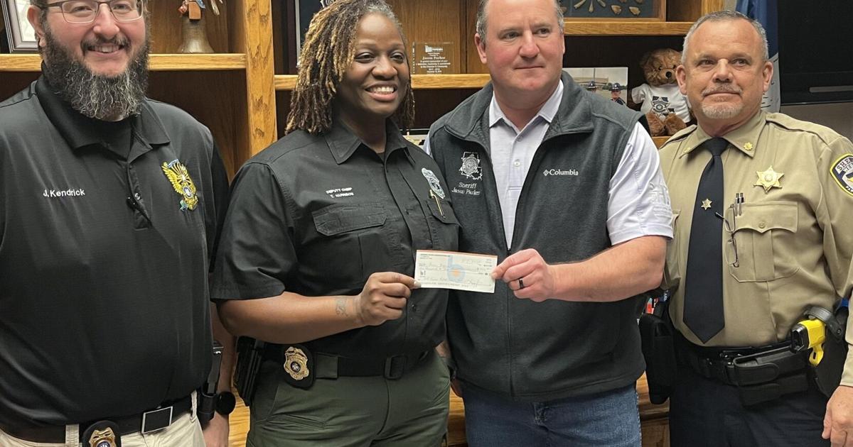 Deputy Randy Webster Injured Webster deputy recipient of donation from fellow officers ...