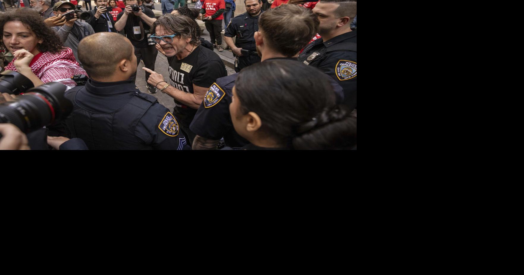 Dozens of pro-Palestinian protesters arrested outside New York Stock Exchange