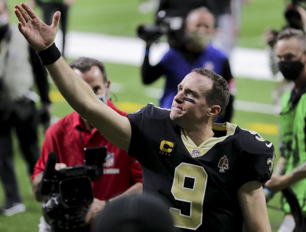 Drew Brees to be honored at halftime during the Saints - Bills