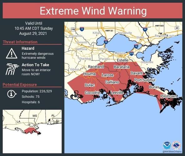 Extreme wind warning issued for SE La.; alert says winds as high as 150 ...