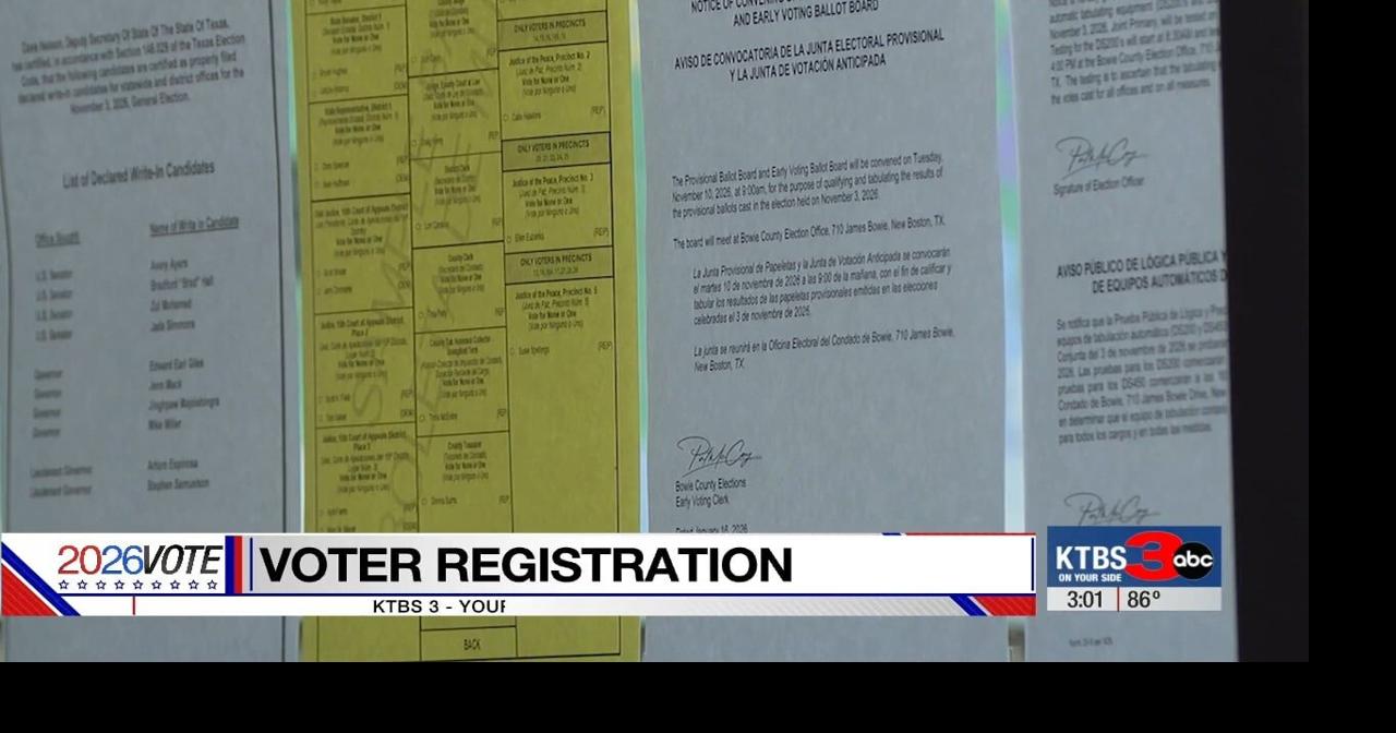 Texas voter registration deadline arrives as election officials prepare for November vote