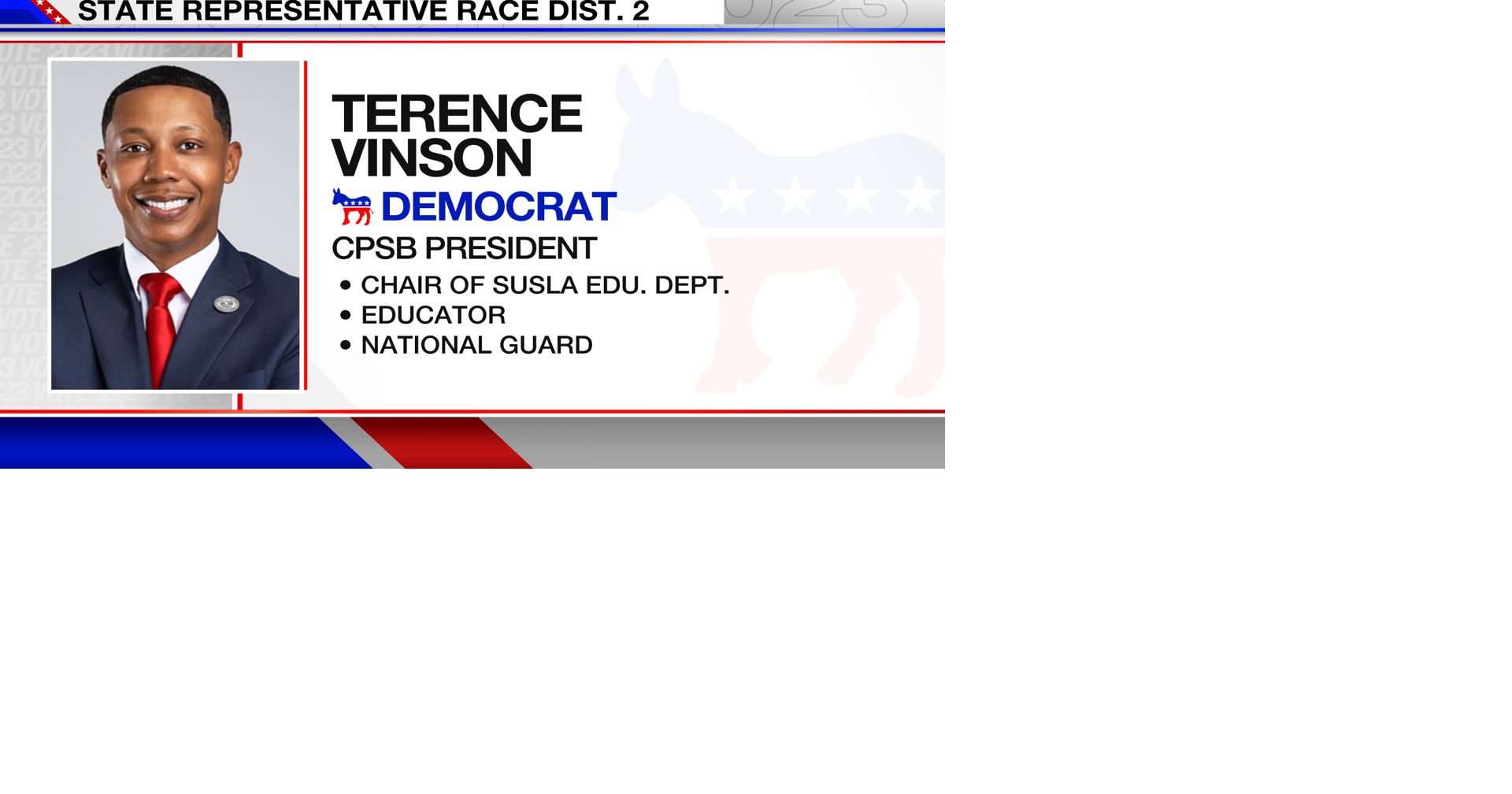 Louisiana State Representative District 2 Terence Vinson Louisiana
