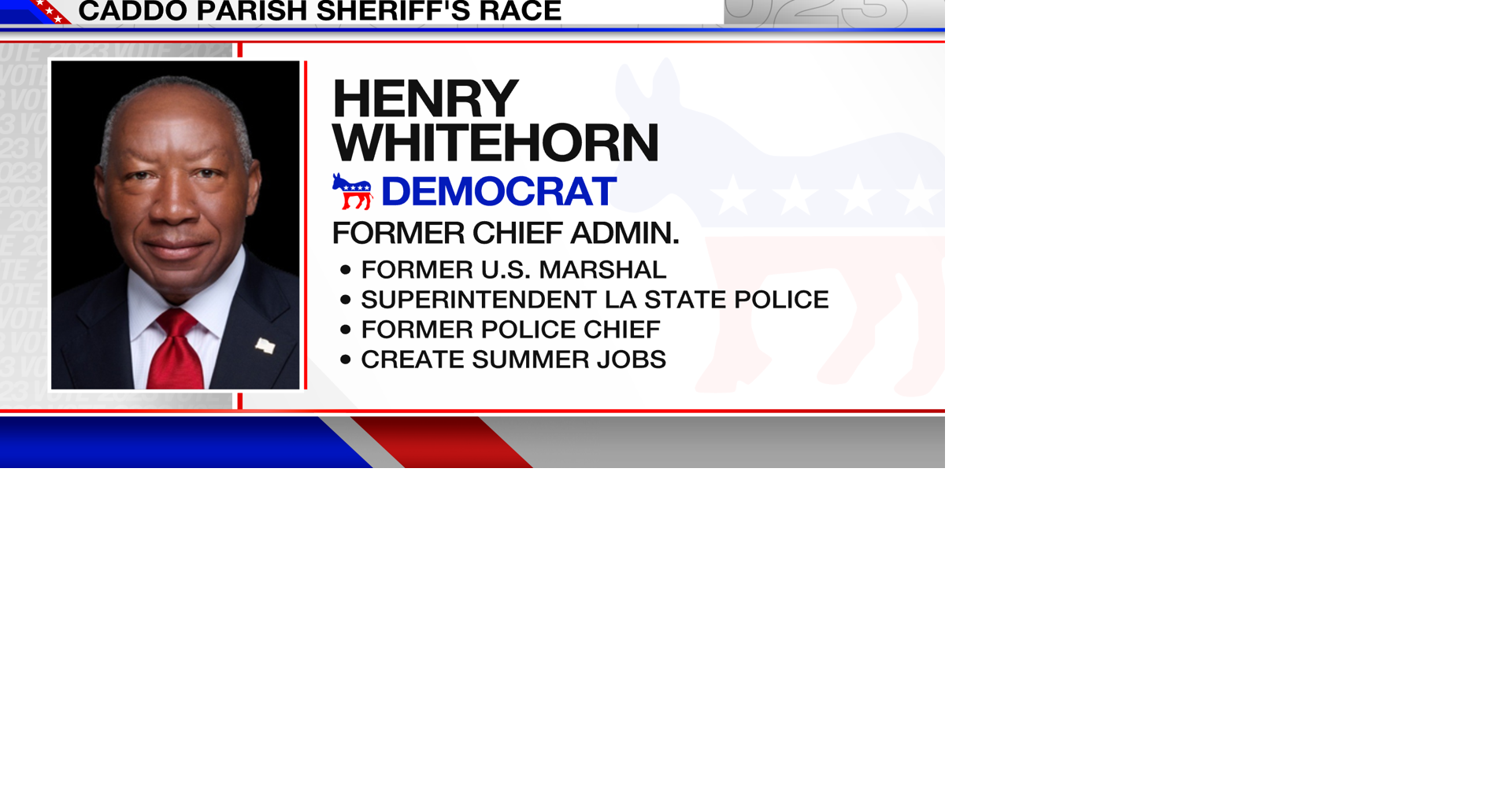 Henry Whitehorn casts ballot, talks Caddo Parish sheriff's race News