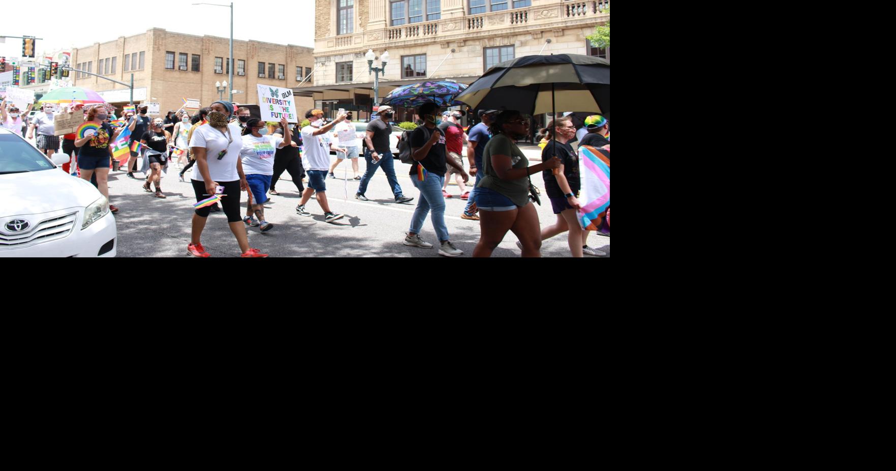 LGBTQ community celebrates and discusses their pride in downtown