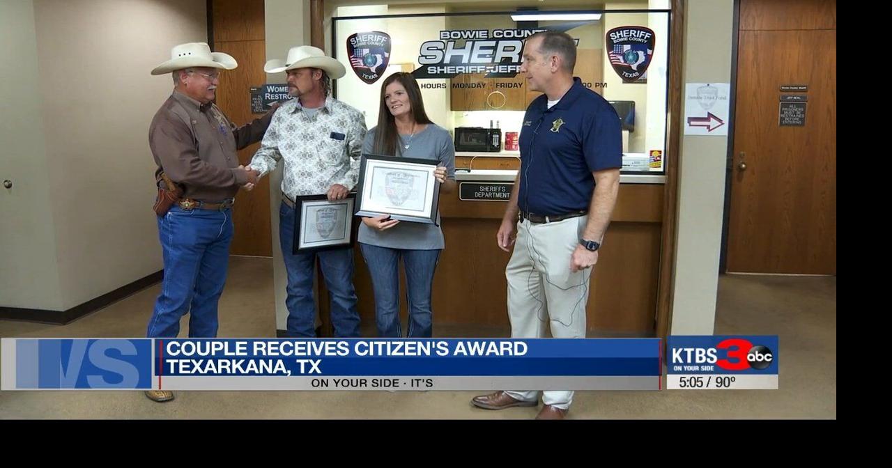 Bowie County Sheriff's Office honors couple who helped catch murder