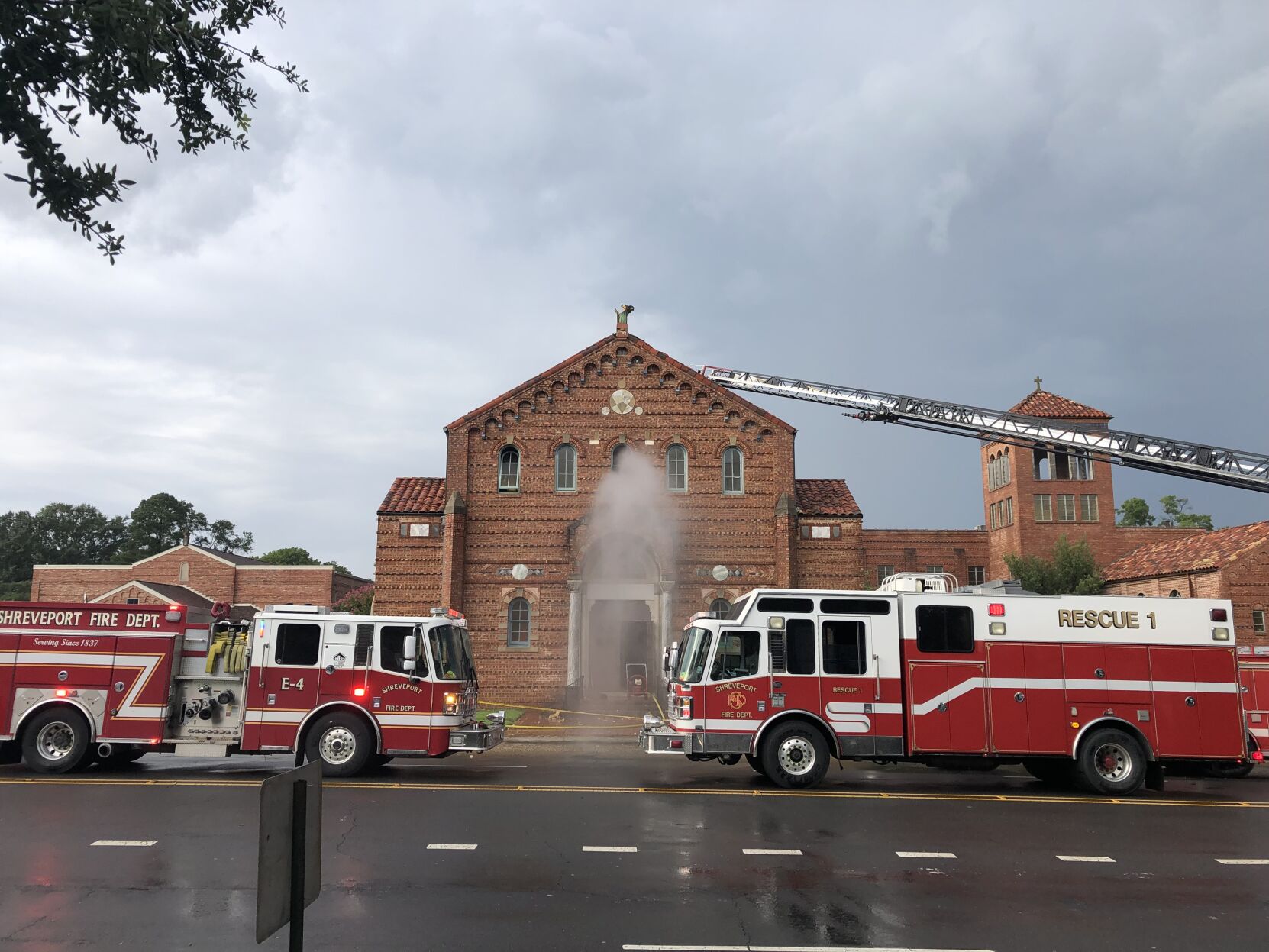 Lightning Strike, Fire Damages 98-year-old Shreveport Church | News ...