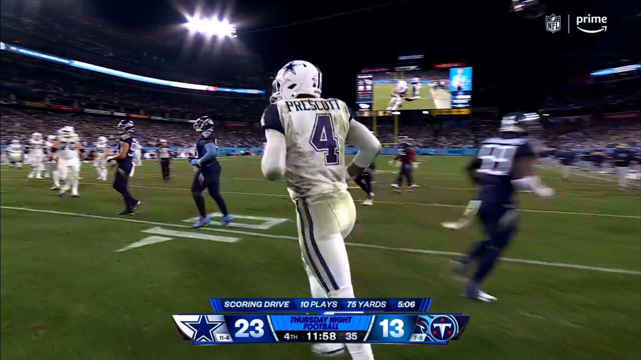 Cowboys TE Dalton Schultz Scores TD Against Titans On TNF