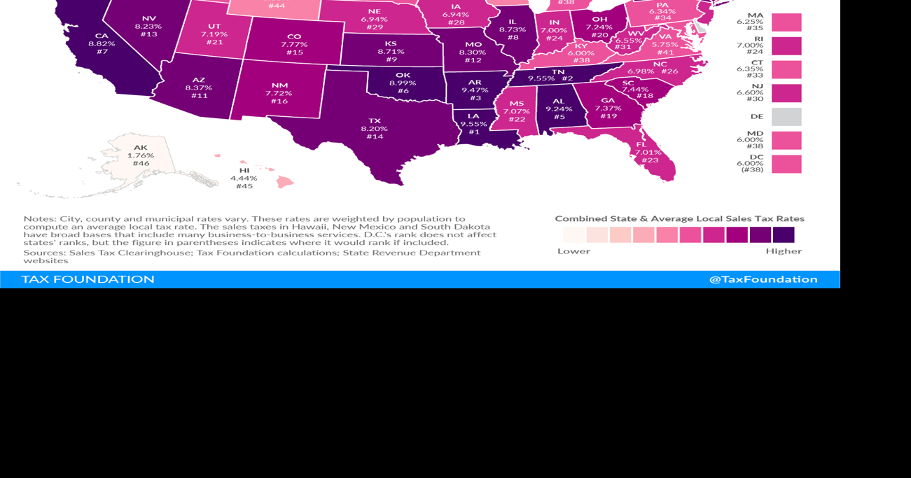Louisiana has highest combined sales tax in the nation News ktbs com