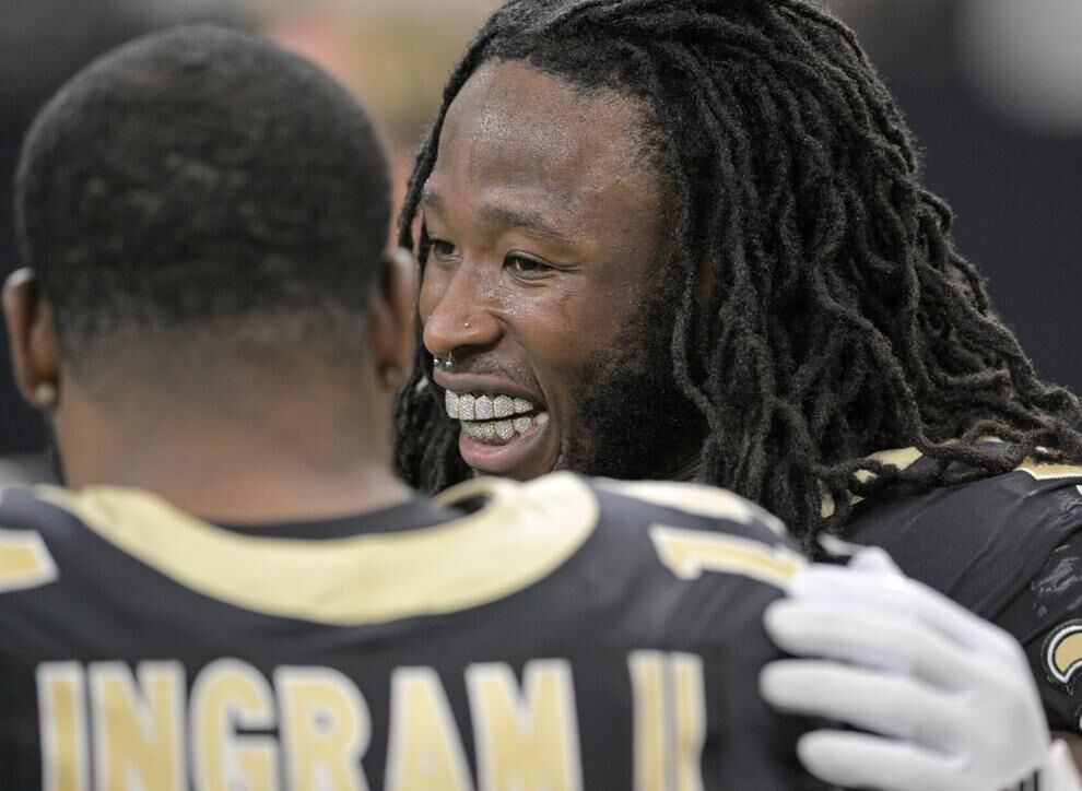 Saints RB Alvin Kamara (knee) returns to practice; RB Mark Ingram