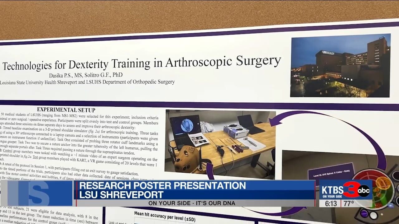 ktbs.com - Crystal Webb - LSU Shreveport Medical students showcase summer research projects